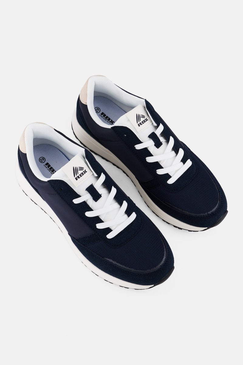 RBX Men Lace Up Running Shoes, Navy - Image 2