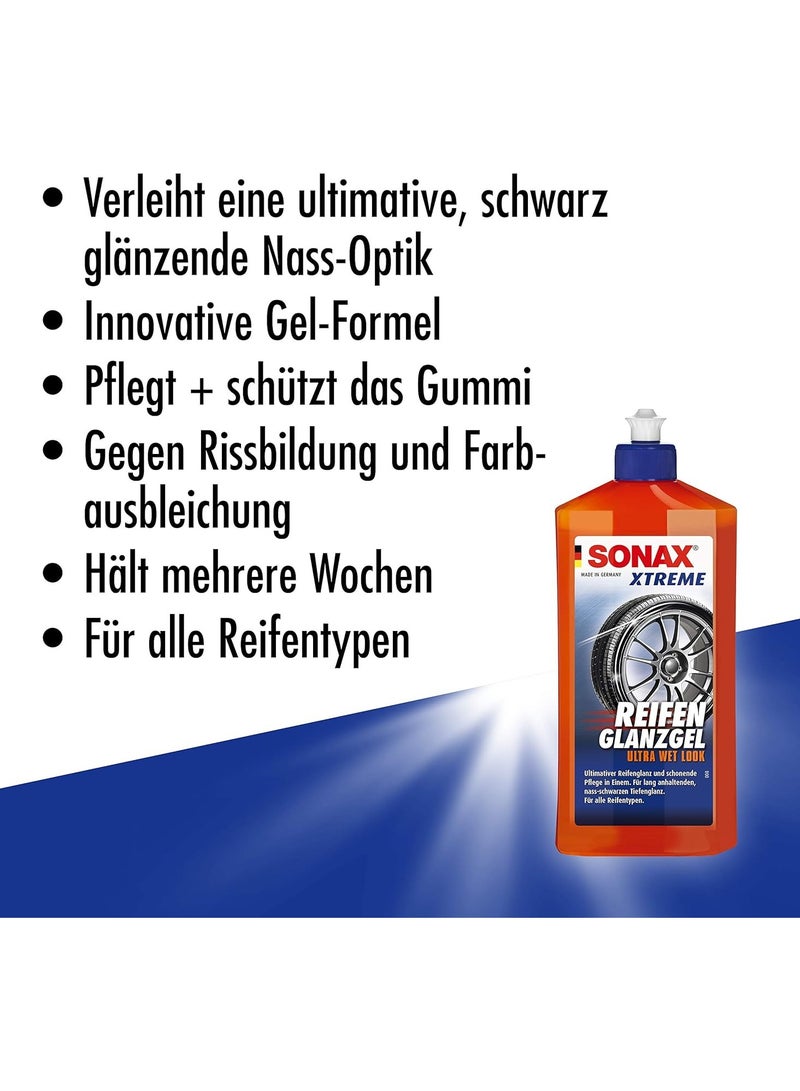 سوناكس جل ملمع الإطارات سوناكس إكستريم (500 مل) يغذي ويحمي المطاط والإطارات من التشقق وبهتان اللون، ملمع إطارات يدوم طويلاً - Image 2