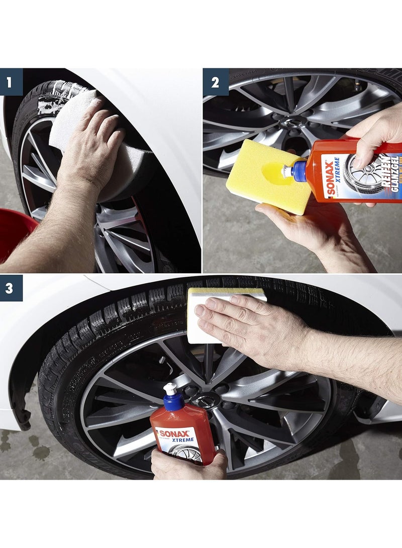 سوناكس جل ملمع الإطارات سوناكس إكستريم (500 مل) يغذي ويحمي المطاط والإطارات من التشقق وبهتان اللون، ملمع إطارات يدوم طويلاً - Image 5