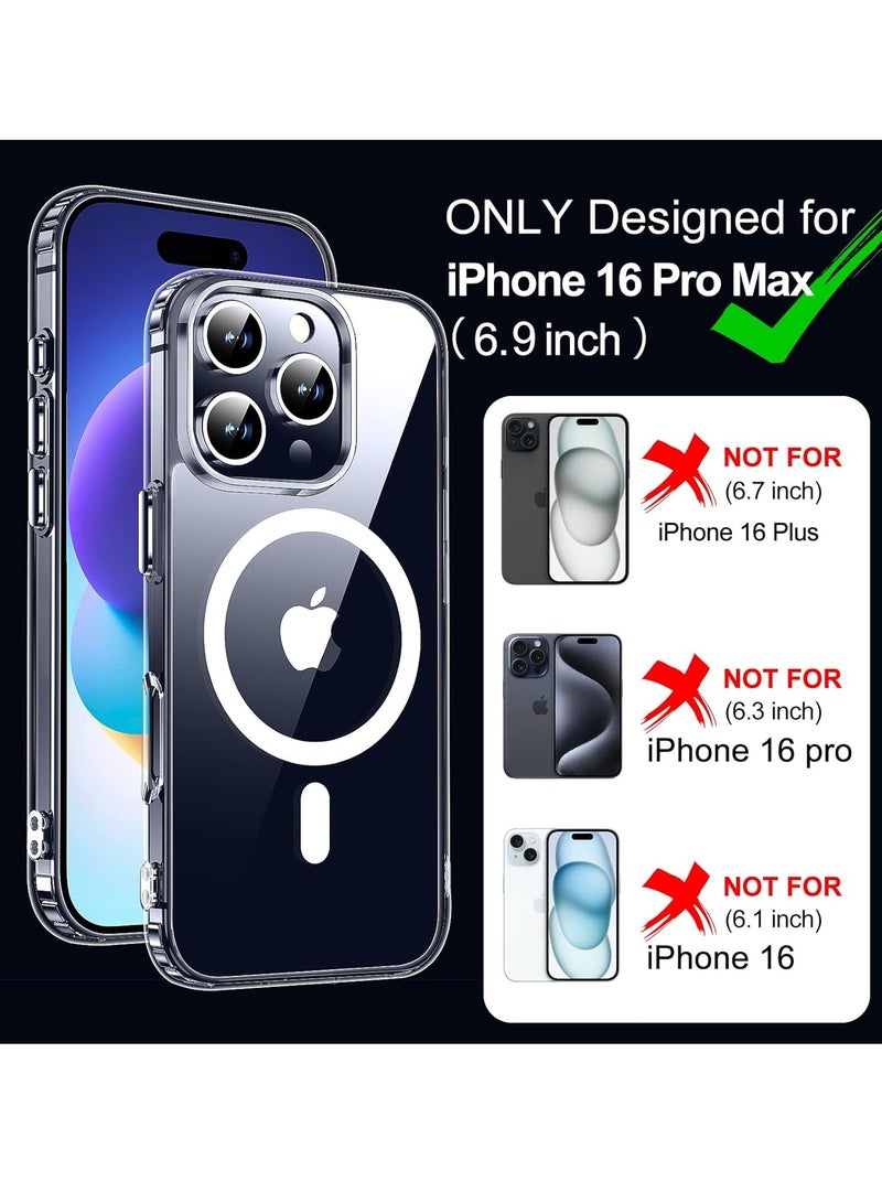 MIGOFAST IPhone 16Pro Max Case with Screen  And with Camera protection Compatible with Magsafe  Military Grade Protection  Anti-Yellowing Magnetic Phone Case - Image 2