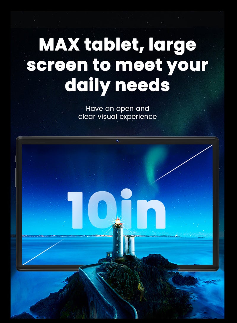 X - Prime i16 Pro Max+ 10.1" Large Screen Android Slim Smart Tablet PC with Keyboard and Stylus 16GB RAM 1TB ROM Dual SIM 5G Network Wi-Fi Tablet Dual Camera Octa-Core Tab Pink - Image 3