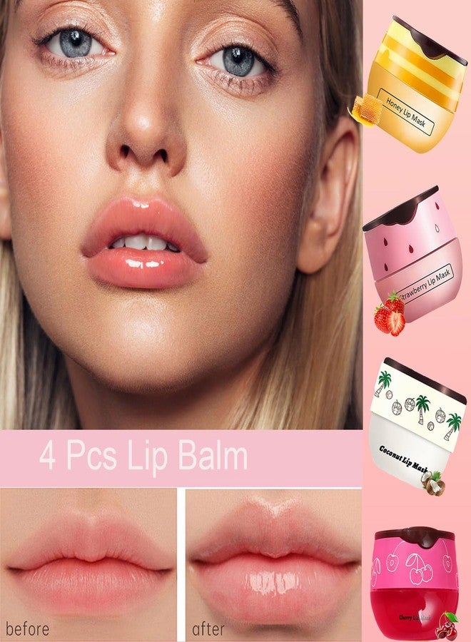 TIRDET 4 PCS Bee Lip Balm Honey Pot, Honey Lip Balm Bulk Gifts for Women & Girls - Image 4