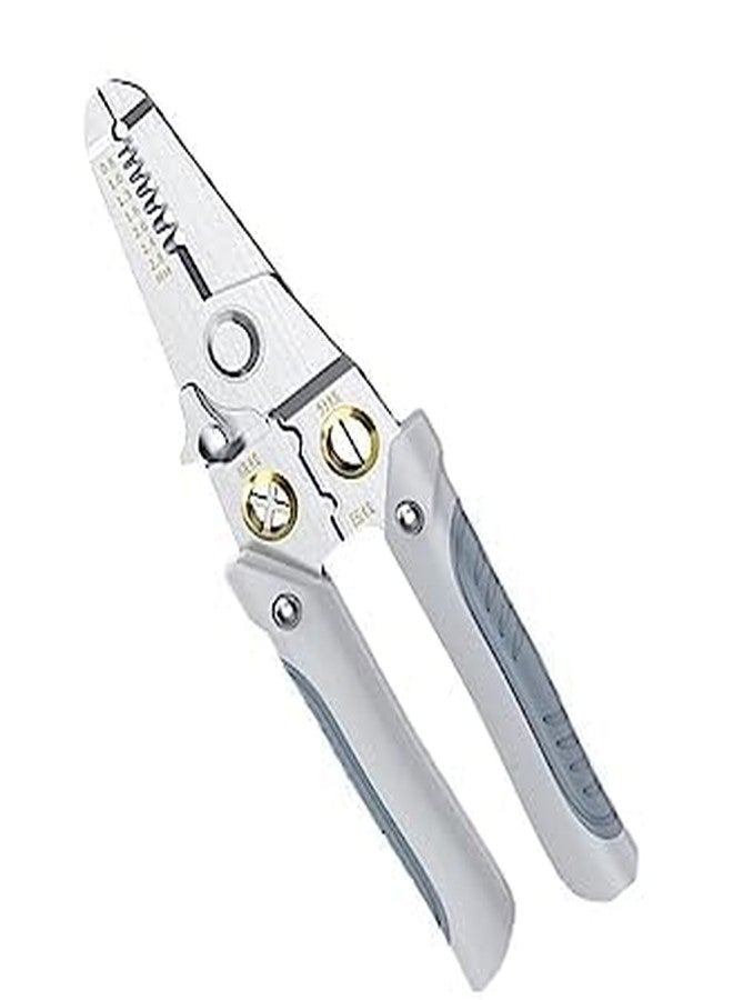 Keshmart Hand Tool||6 In 1 Multifunction Wire Pliers Tool||Electrician Wire Strippers/Splitting Pliers||Wire Looping Pliers||Cable Cutting & Crimping Tool(Multi Color, Pack of 1). - Image 1