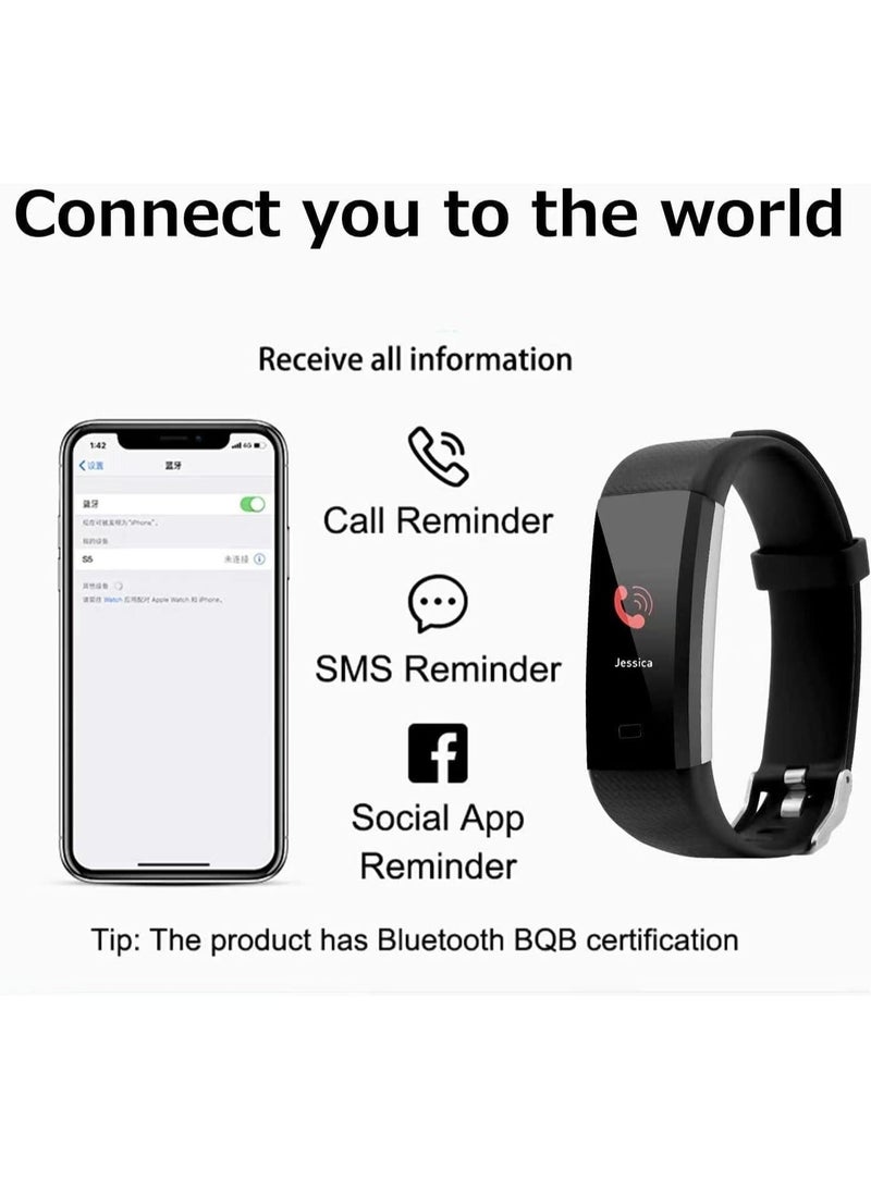 Captaintech - Smart Watch for Android iPhone, Health Fitness Tracker, Settings Smartwatch 14 Day Battery Life, Blood Oxygen Heart Rate Monitor, IP67 Water-Resistant - Image 1