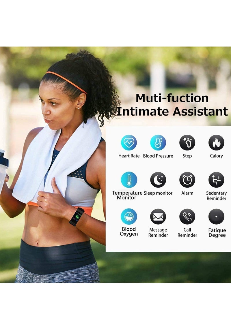 Captaintech - Smart Watch for Android iPhone, Health Fitness Tracker, Settings Smartwatch 14 Day Battery Life, Blood Oxygen Heart Rate Monitor, IP67 Water-Resistant - Image 1