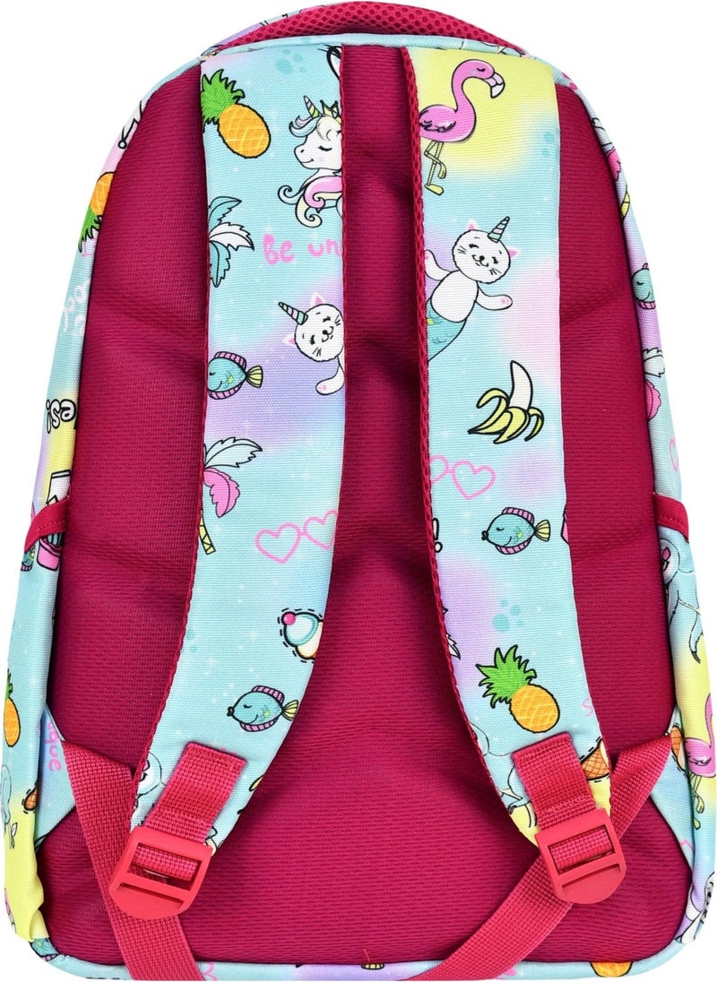 Çantaland Primary School Unicorn Patterned Girls Primary School Bag + Lunch Box  - Image 4
