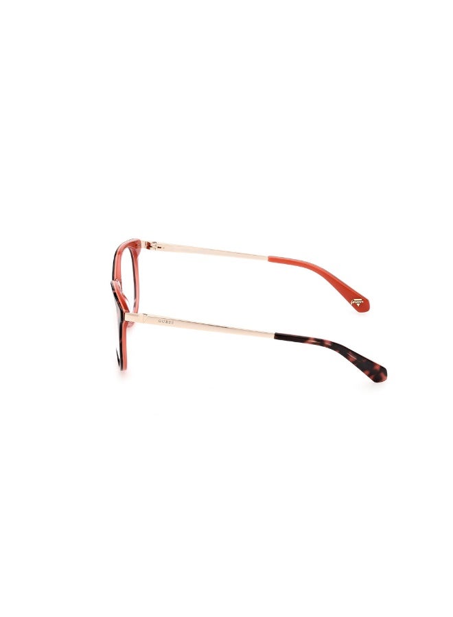 GUESS Gu5218 Round Acetate Frames For Unisex Size 51, Havana - Image 2