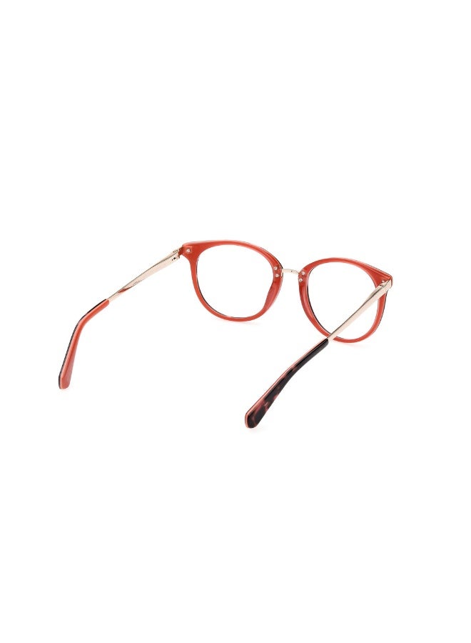 GUESS Gu5218 Round Acetate Frames For Unisex Size 51, Havana - Image 5