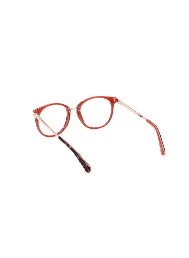 GUESS Gu5218 Round Acetate Frames For Unisex Size 51, Havana - Image 3