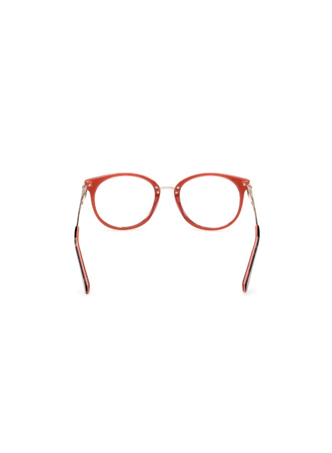 GUESS Gu5218 Round Acetate Frames For Unisex Size 51, Havana - Image 4