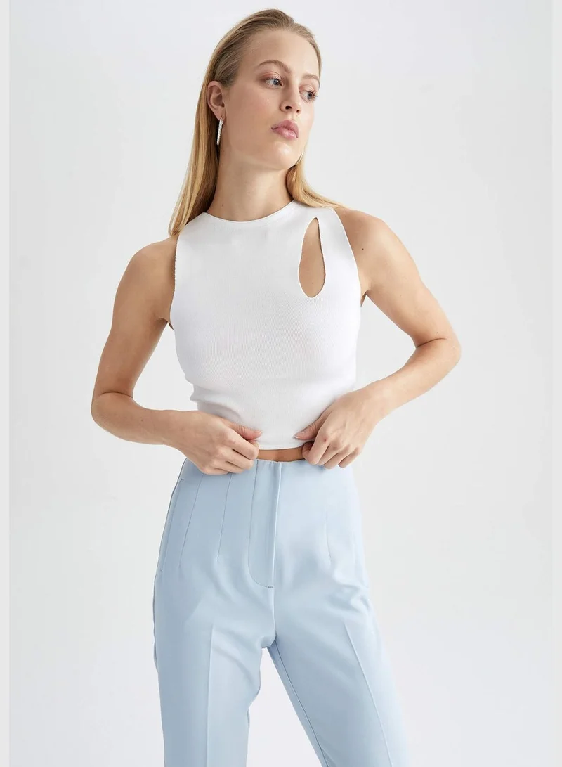 ديفاكتو Woman Fitted Tricot Tank Top