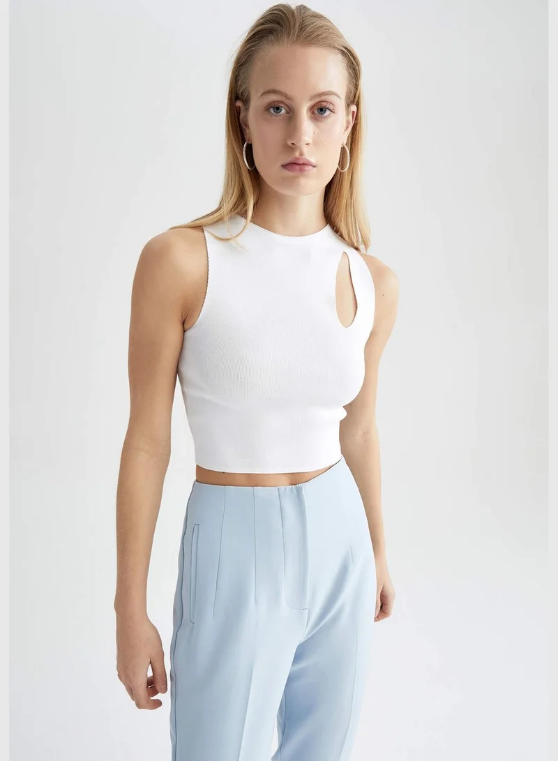 ديفاكتو Woman Fitted Tricot Tank Top