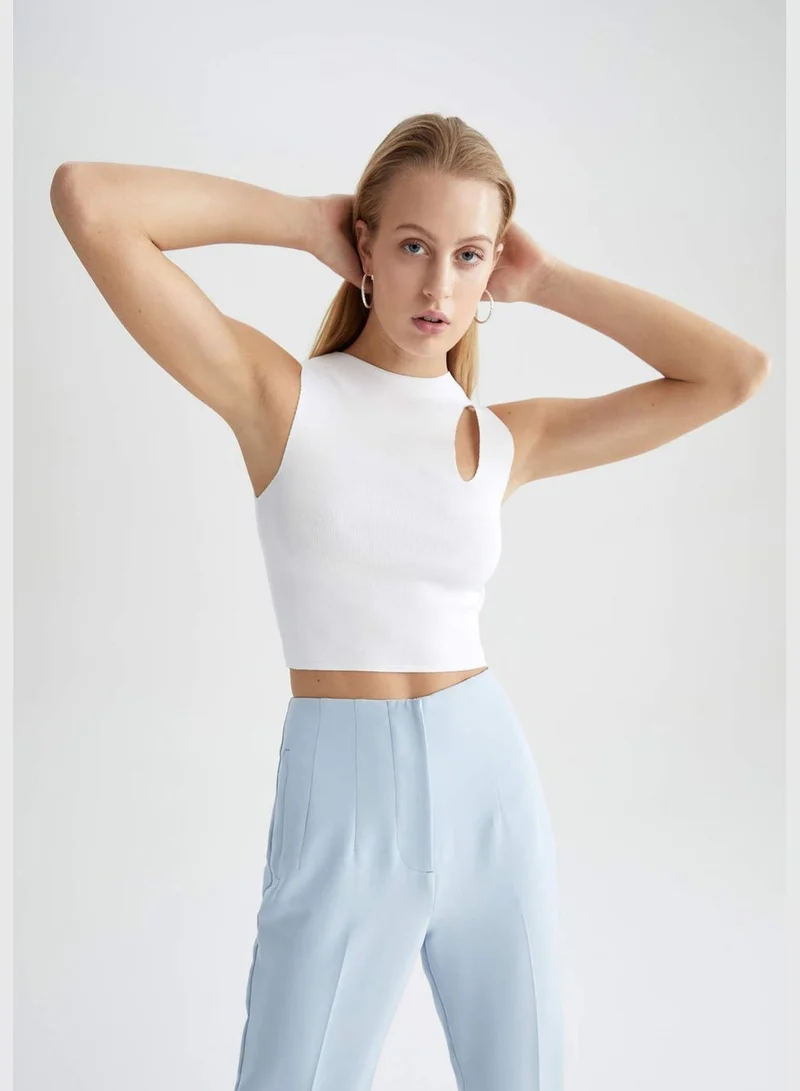 ديفاكتو Woman Fitted Tricot Tank Top