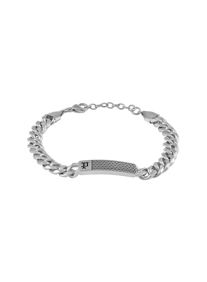 POLICE Chainmale Silver Frame Chain Bracelet for Men