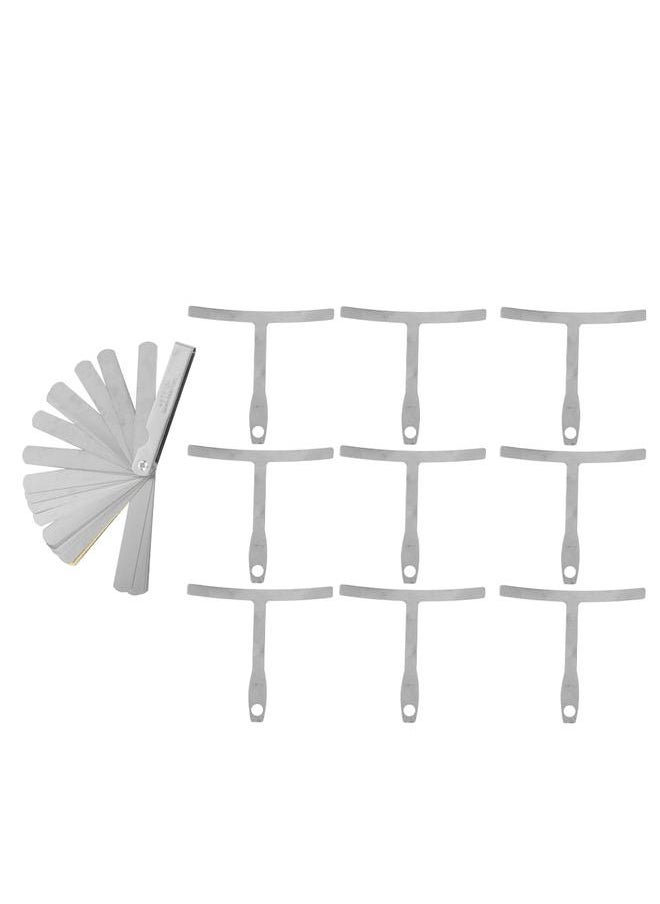 Thoraya - 9Pcs Guitar String Radius Gauge T-Shaped Ruler Measuring Musical Instrument Accessories - Image 1