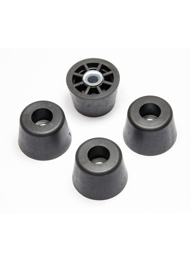 Generic Rubberfeet Us 4 Medium Extra Tall Round Rubber Feet Bumpers - .625 Inch H X .932 Inch D - Made In Usa  - Image 1
