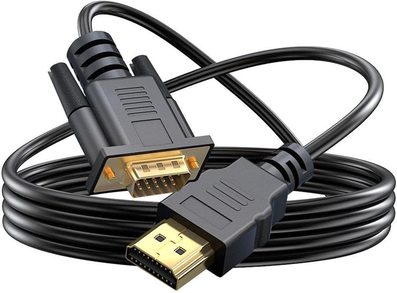 HDMI to VGA Adapter Cable 1080P Gold Plated 1 5m for Laptop Desktop PC - Image 1