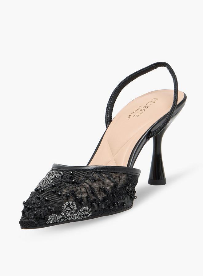 Celeste Women Stiletto Heel Mules - Image 4