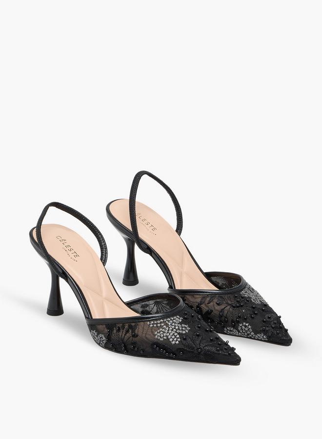 Celeste Women Stiletto Heel Mules - Image 3