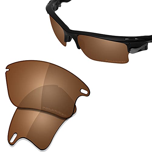 SAUCER Premium Replacement Lenses & Rubber Kits for Oakley Fast Jacket XL OO9156 | Fast Jacket XL Low Bridge Fit OO9163 Sunglasses High Defense - Amber Brown Polarized - Image 2