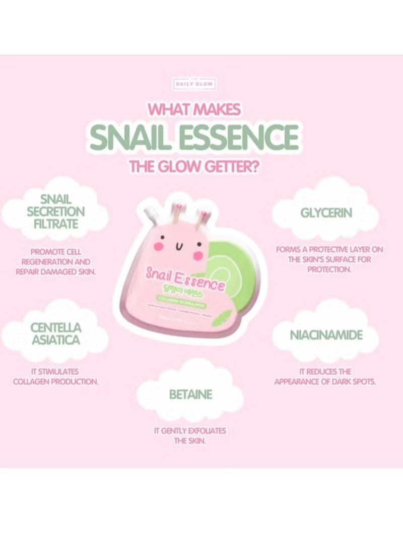 سنايل خلاصة الحلزون - مُحفِّز الكولاجين (مُرشِّح إفراز الحلزون، عشبة سنتيلا آسياتيكا، بيتايين) 150 مل - Image 2