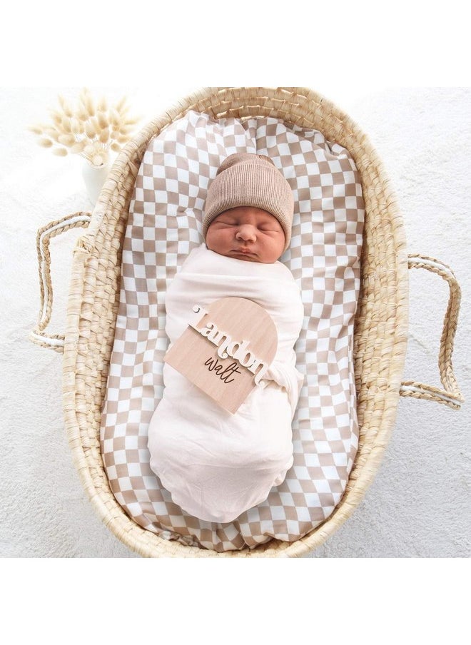 LifeTree LifeTree Muslin Baby Lounger Cover Neutral, Newborn Slipcover Lounger Cover for Boys Girls Infant, Soft 70% Viscose from Bamboo and 30% Cotton, Cover Only, Checkered Pattern  - Image 5
