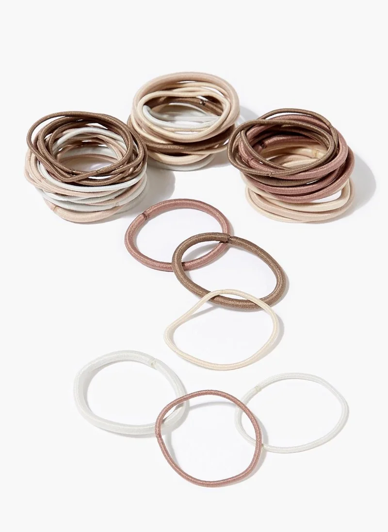 Matalan Multipack Beige Hair Bobbles