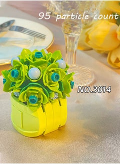 General Flowers Succulents 3.6MM Mini Building - 95PCS Flower Botanical Collection for Home Decoration Plant Building Blocks Toy  - Image 5