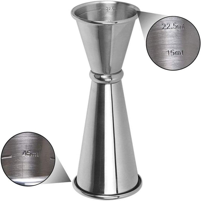 Vankcp Double Jigger Cocktail Jiggers Barware Alcohol Measuring Tool,18/8 Stainless Steel,Home Bar Supply Tools Measuring Jigger Cocktail Professional Bartender,1oz/2oz (2Pcs) - Image 5