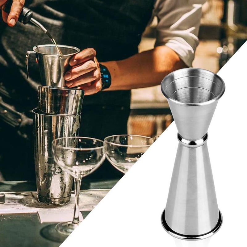 Vankcp Double Jigger Cocktail Jiggers Barware Alcohol Measuring Tool,18/8 Stainless Steel,Home Bar Supply Tools Measuring Jigger Cocktail Professional Bartender,1oz/2oz (2Pcs) - Image 4