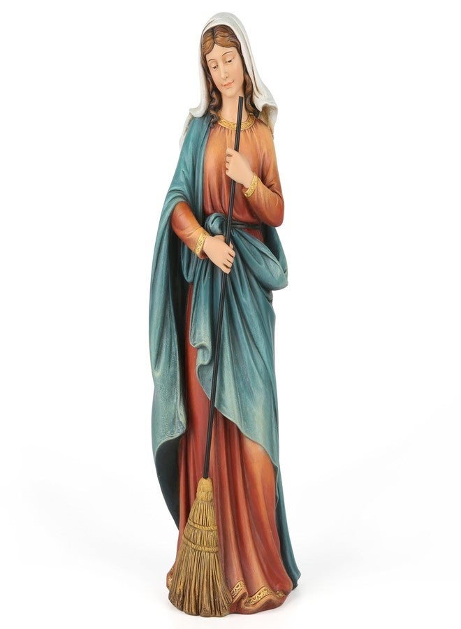 BC BUILDCLASSIC BC Catholic Kitchen Madonna Statue, 13.4" H Blessed Virgin Mary Figure, Devoution Catholic Home Décor, Religious Gift for Mom, Handpainted by Buildclassic - Image 1