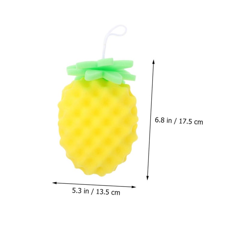 Soft Natural Bath Sponge Set For Kids Reusable Body Cleaning Shower Brush 2 Pack - Image 4