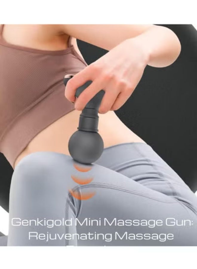 Mini Massage Gun, Powerful Fascial Gun Portable Deep Tissue Percussion Muscle Back Head Massager for Pain Relief, High-Intensity Vibration Rechargeable Small Massage Gun - Image 2