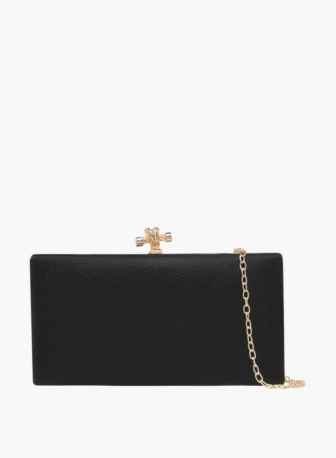فلورا بيلا من شو إكسبرس Solid Clutch with Chain Strap