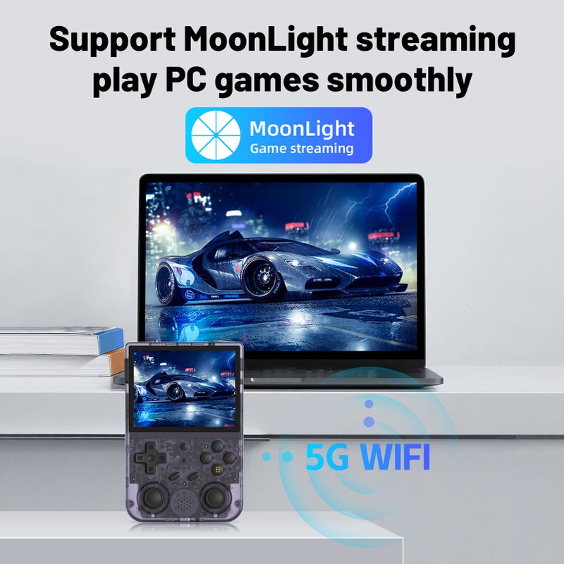 Retro Handheld Game Console RG353V 3.5 Inch IPS Screen Game Player Supports 5G WiFi 4.2 BT Portable Video Player with Online Fighting Streaming - Image 5