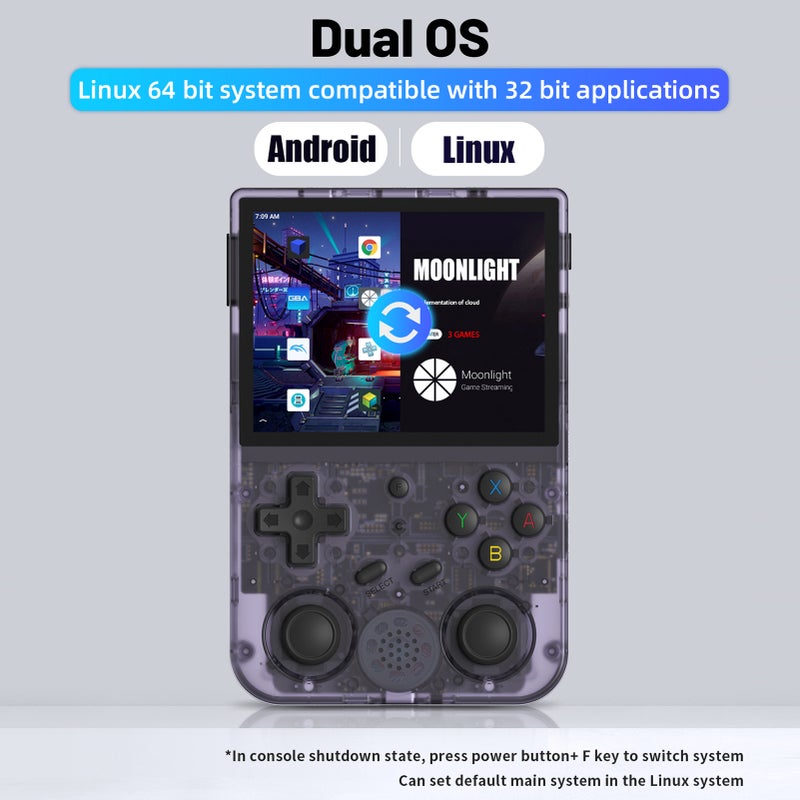 Retro Handheld Game Console RG353V 3.5 Inch IPS Screen Game Player Supports 5G WiFi 4.2 BT Portable Video Player with Online Fighting Streaming - Image 2