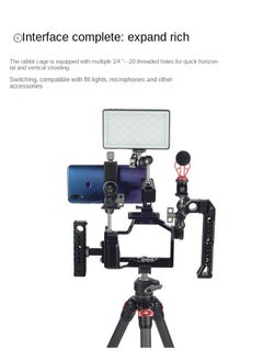 Generic Camera Cage for Canon M50 Mark I/II & M5 – Aluminum Alloy Photography Expansion Accessory with Precise Fit, Full Port Access, Ergonomic Grip, and Outdoor Shooting Protection  - Image 4