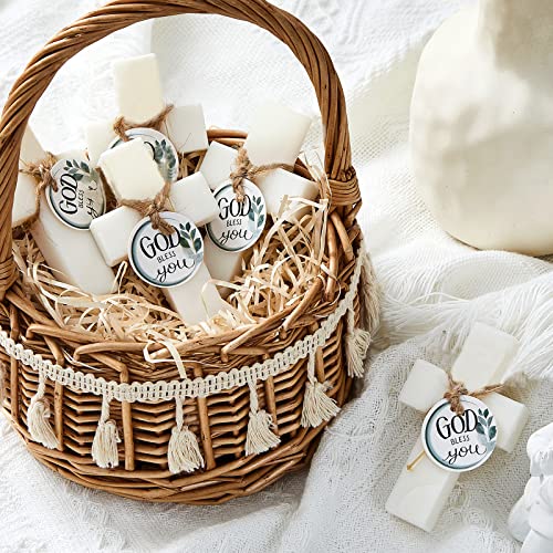 Otuuz 24 Pcs Baptism Favors for Guests Cross Soap, Baby Shower Soap Favors Scented Soaps First Communion Gifts for Guests Party Wedding Birthday Gift Bridal - Image 4