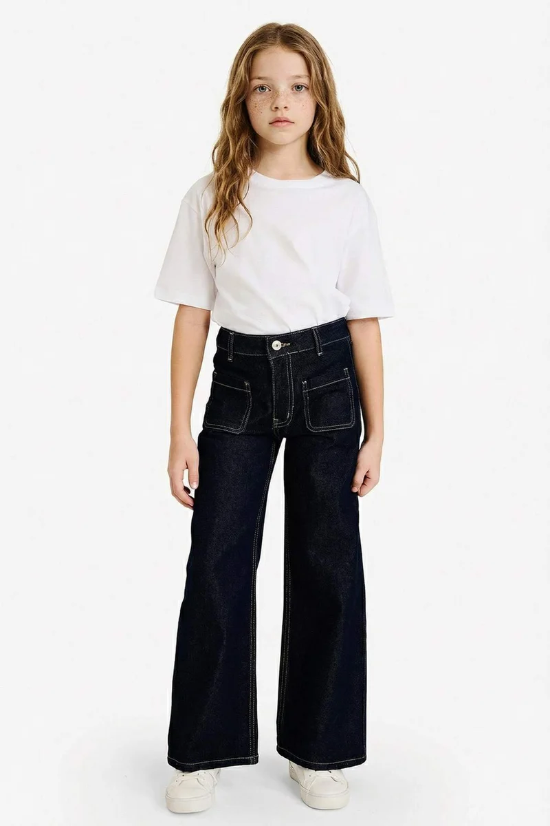 ديفاكتو Girl Wide Leg Jeans