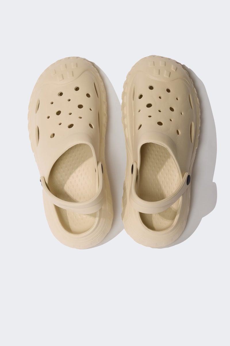 DeFacto Beige Man Man Flat Sole Eva Sandals Casual - Image 5