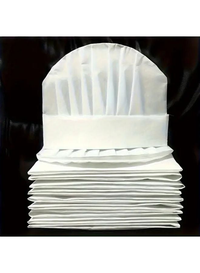 15 قطعة من قبعات الطاهي القابلة للتصرف غير المنسوجة والخفيفة وقبعات المطبخ - Image 2