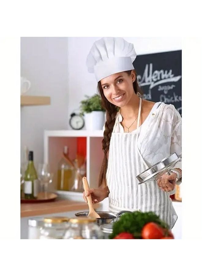 15 قطعة من قبعات الطاهي القابلة للتصرف غير المنسوجة والخفيفة وقبعات المطبخ - Image 5