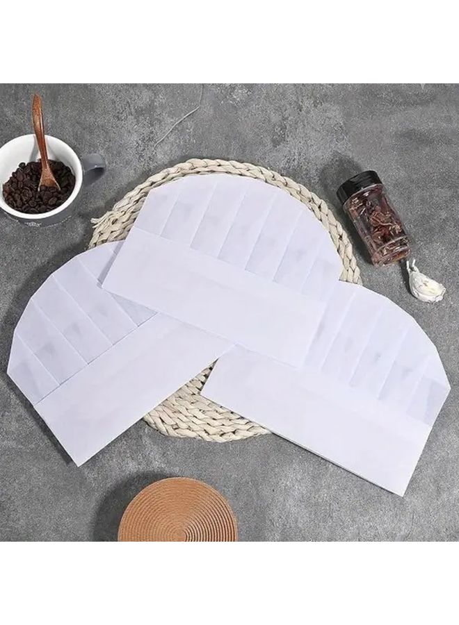 15 قطعة من قبعات الطاهي القابلة للتصرف غير المنسوجة والخفيفة وقبعات المطبخ - Image 3