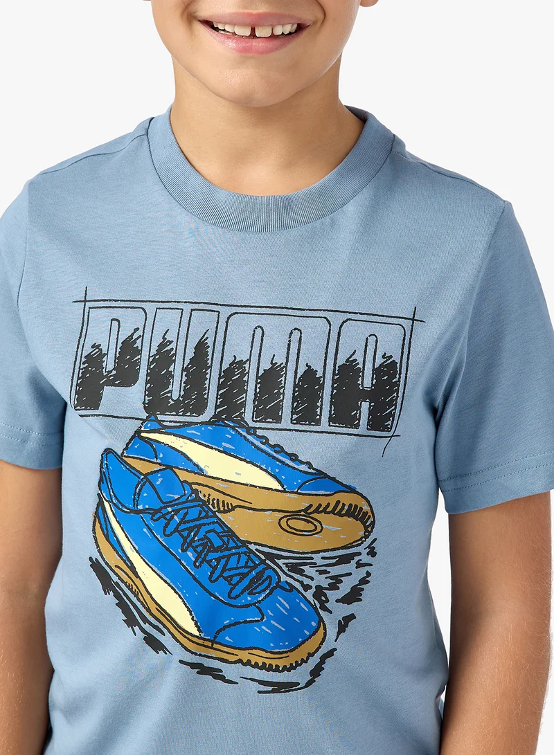 PUMA Graphic Sneaker Tee Youth