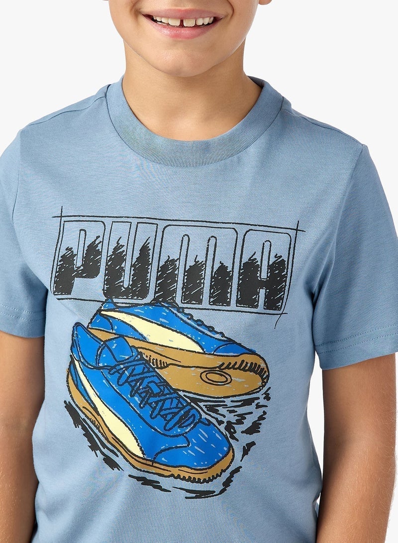 PUMA Graphic Sneaker Tee Youth - Image 3