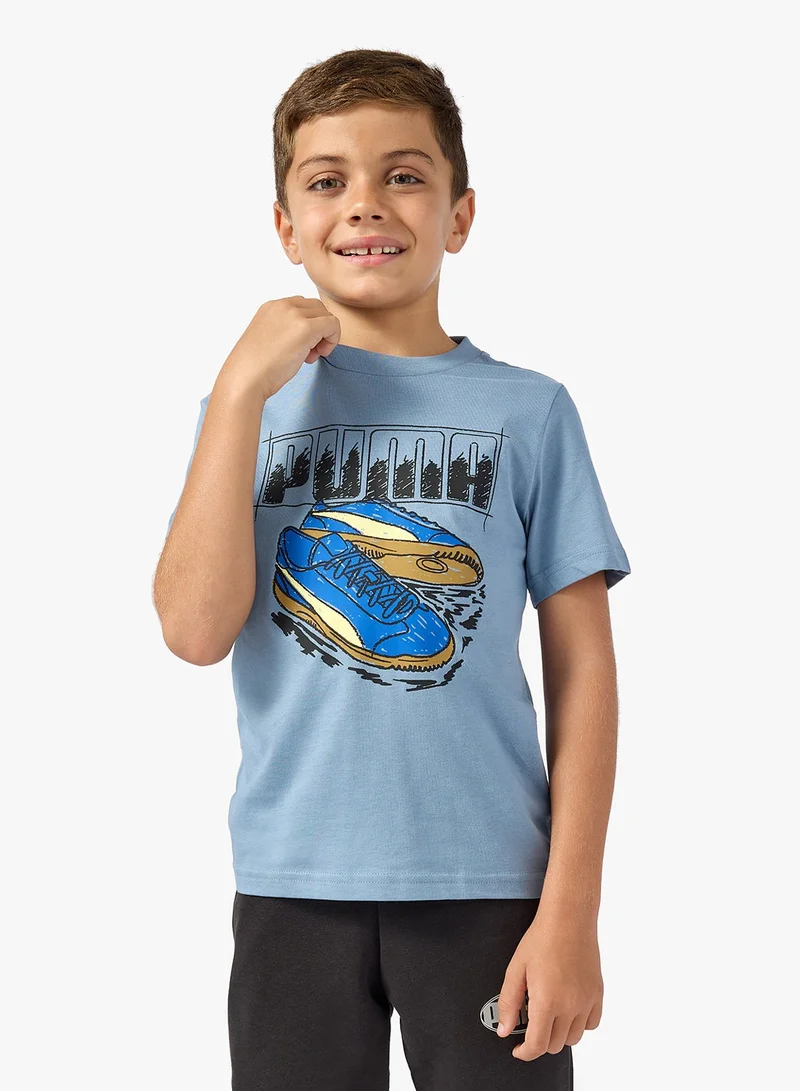 PUMA Graphic Sneaker Tee Youth