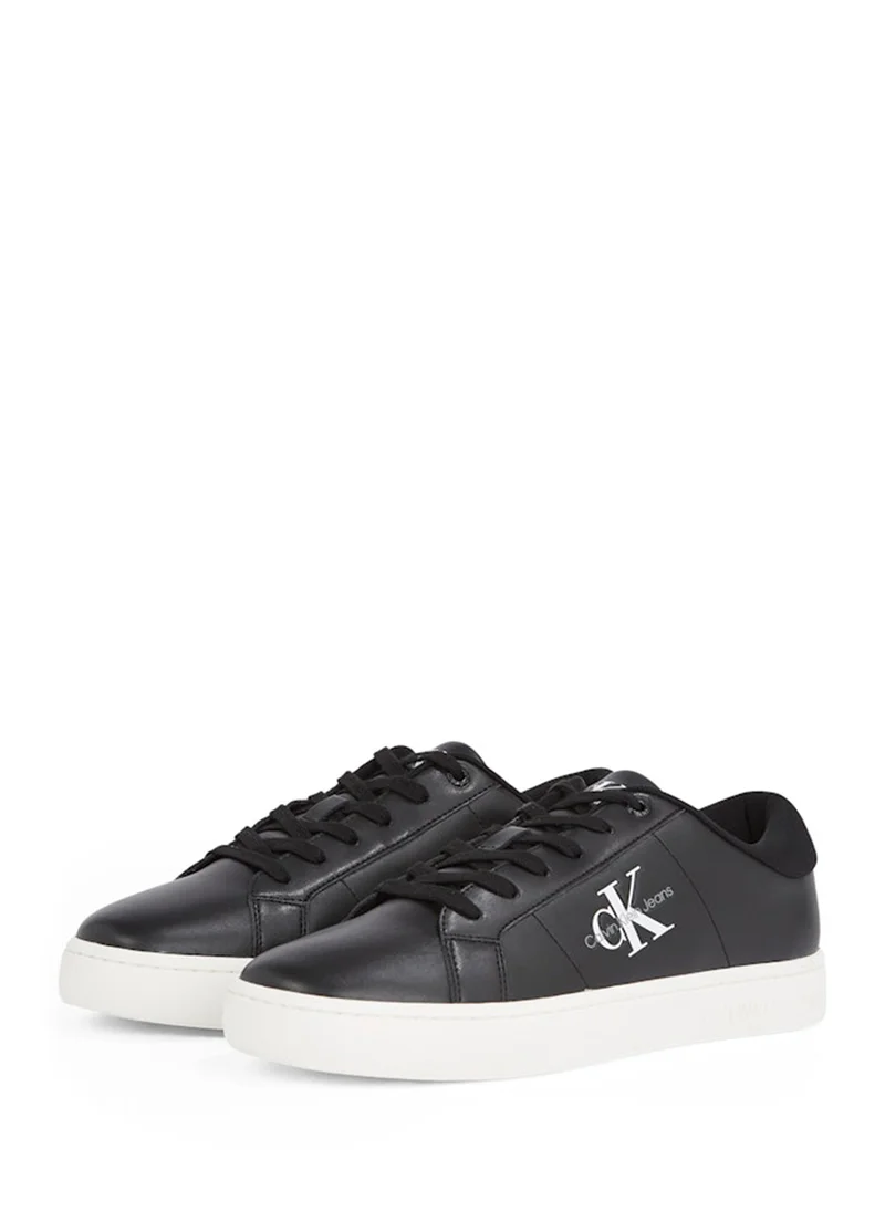 كالفن كلاين جينز Classic Cupsole Low Lace-Up Leather Trainers