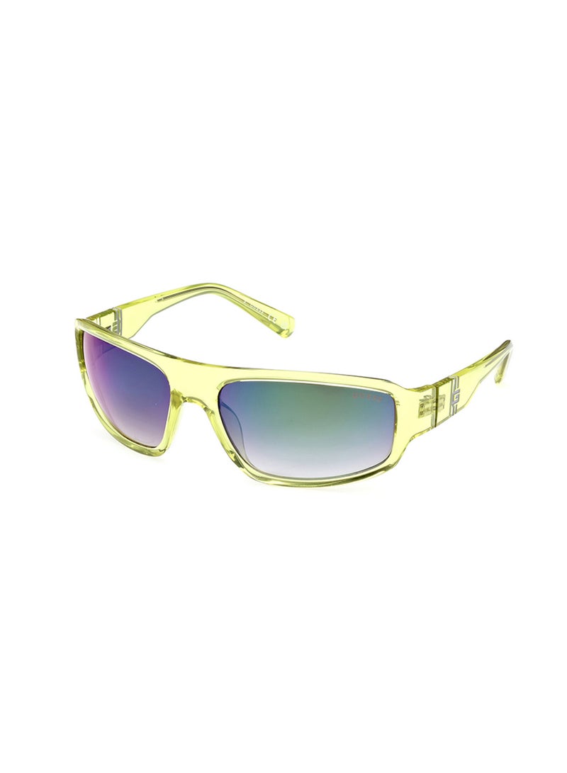 GUESS Men's UV Protection Rectangular Shape Sunglasses - GU0008039C62 - Lens Size: 62 Mm - Image 1