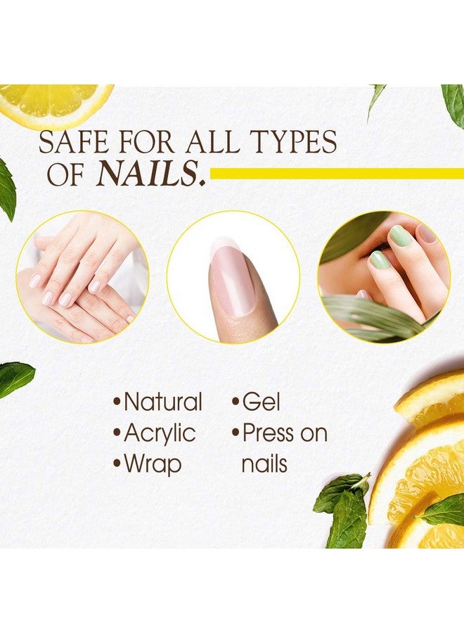 جينا مقشر تبييض الأظافر جينا نيل برايت مع فرشاة، ينظف ويرطب ويمنح الأظافر لمعانًا، 4 أونصة - Image 4