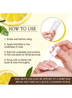 Gena Gena Nail Brite Whitening Scrub with Brush, Cleans Conditions & Brightens Nails, 4 oz  - Image 5